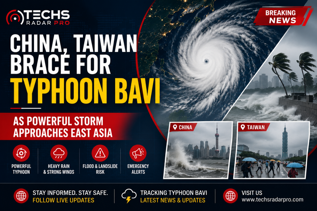Typhoon Bavi China Taiwan