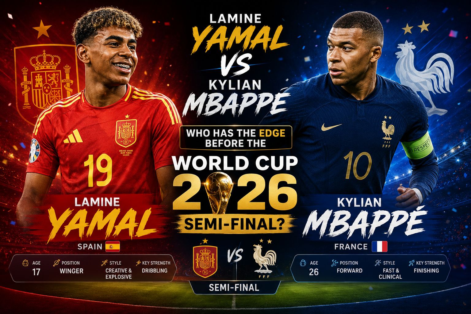 Lamine Yamal vs Kylian Mbappé